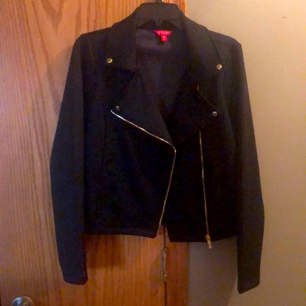 Guess black zip jacket Size M